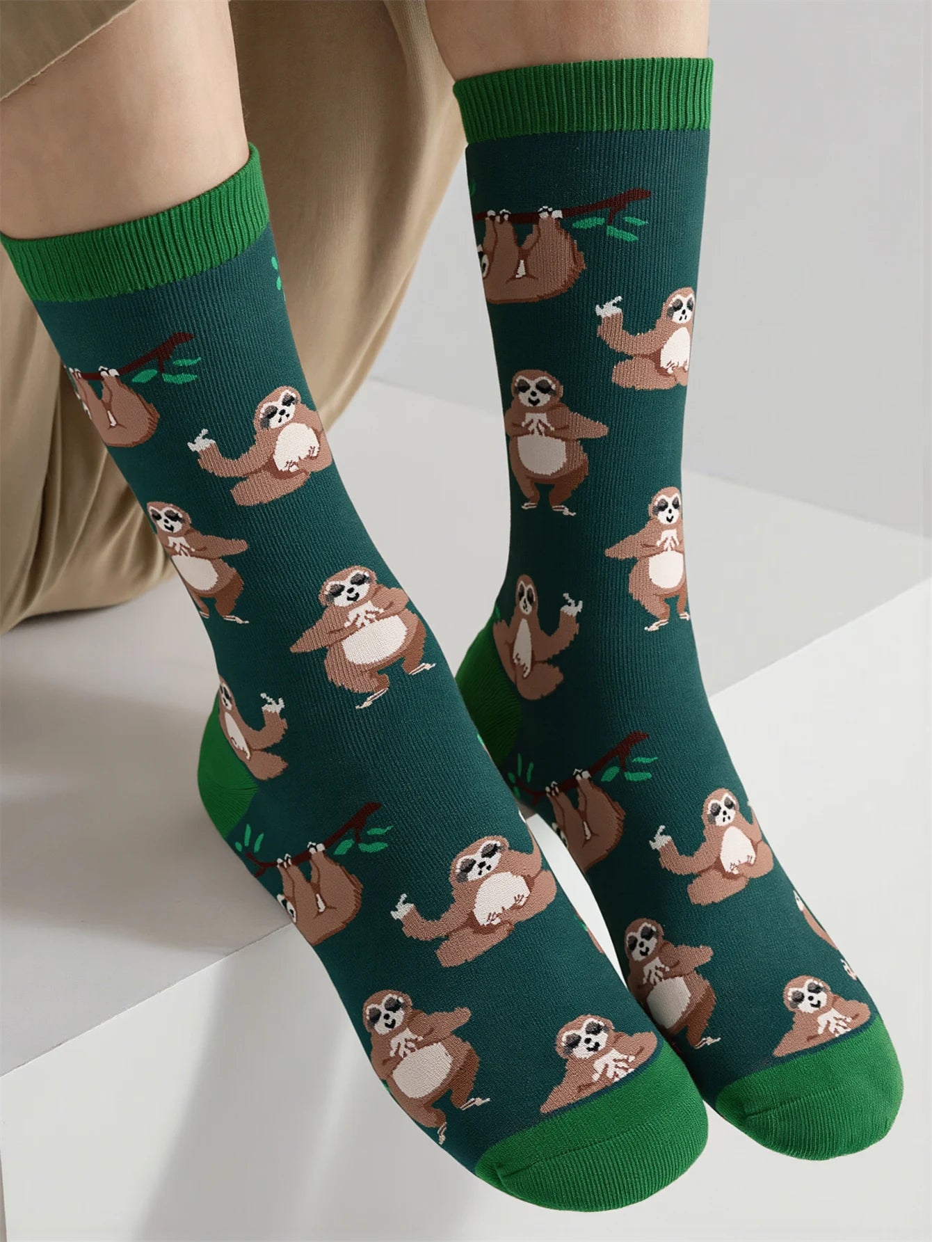 Forest Sloth Socks product photo 2