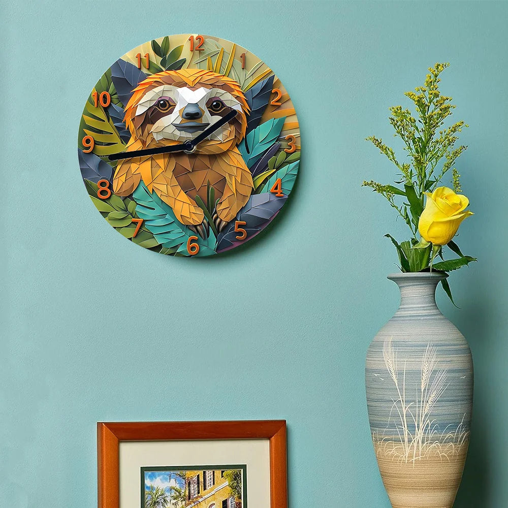 Sloth Wall Clock