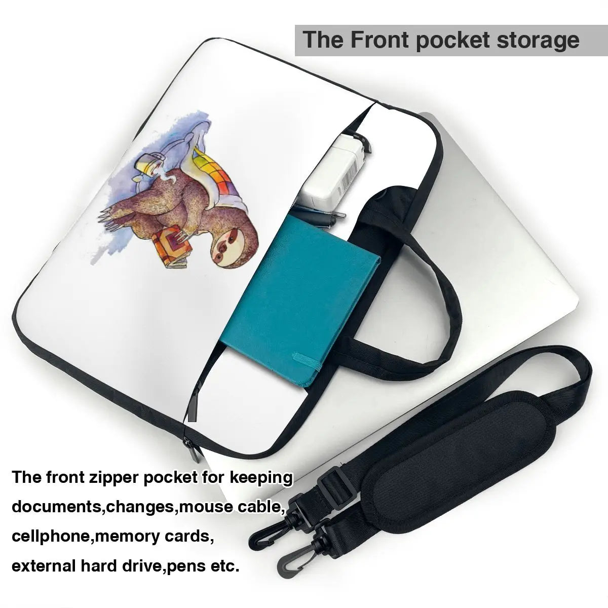 Sloth Crossbody Laptop Bag