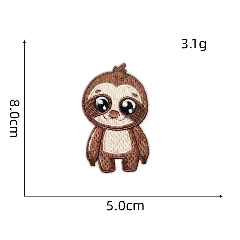 Sloth Embroidery Iron on