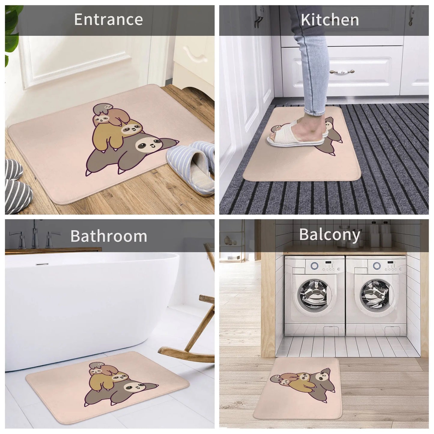 Sloth Stack Anti-slip Doormat