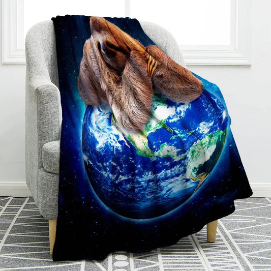 Sloth Theme Throw Blanket