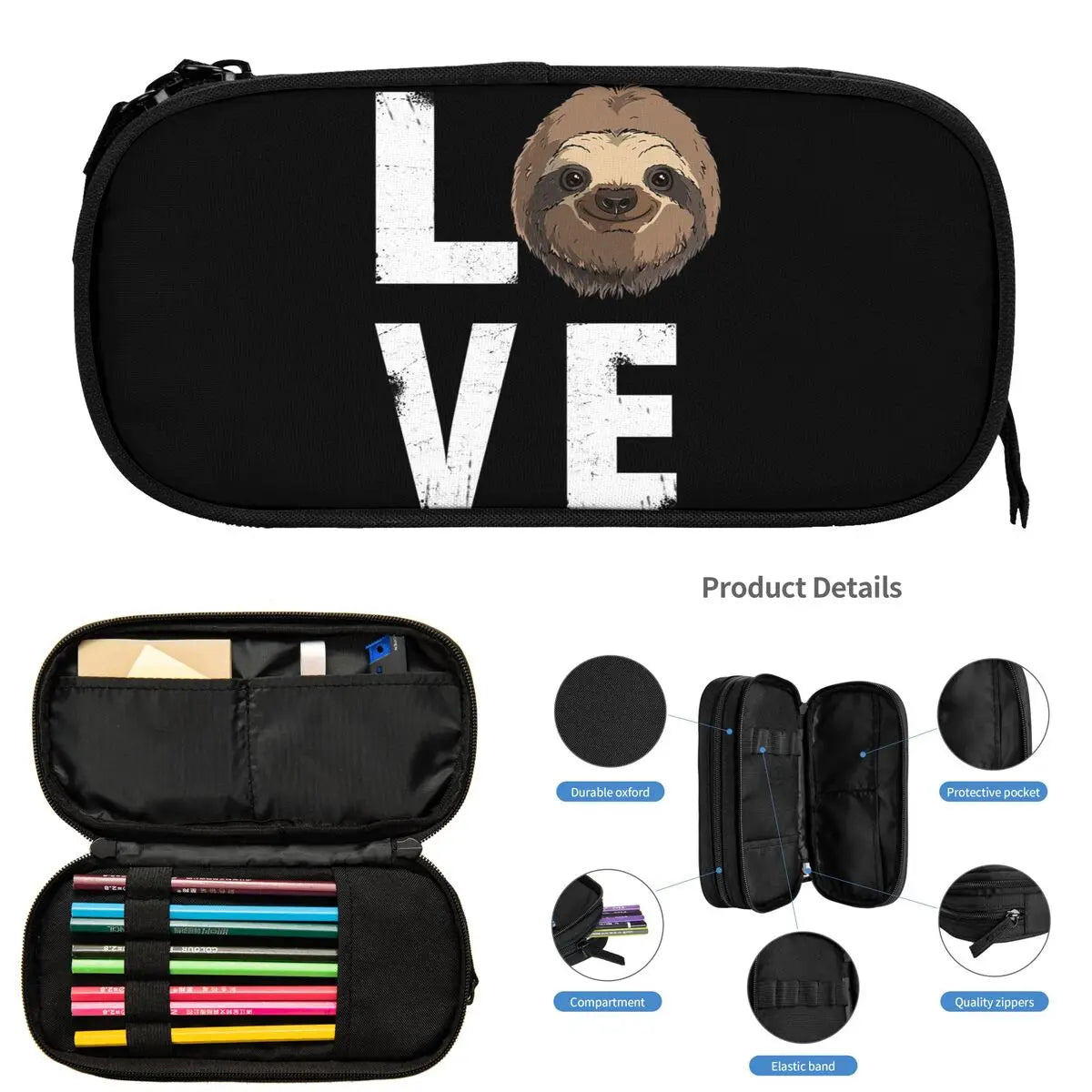 Sloth Love Pencil Case