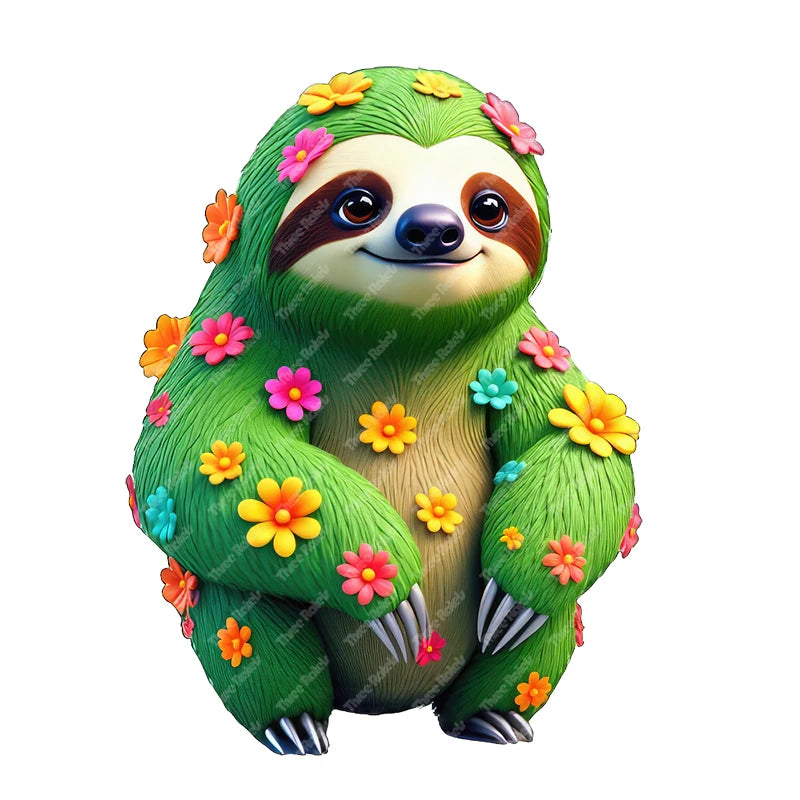 Forest Sloth Wall Stickers