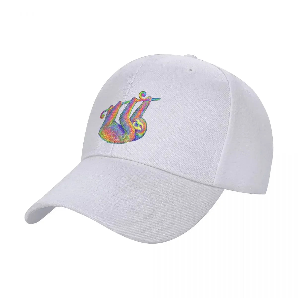 Hanging Around Psychedelic Sloth Baseball Cap