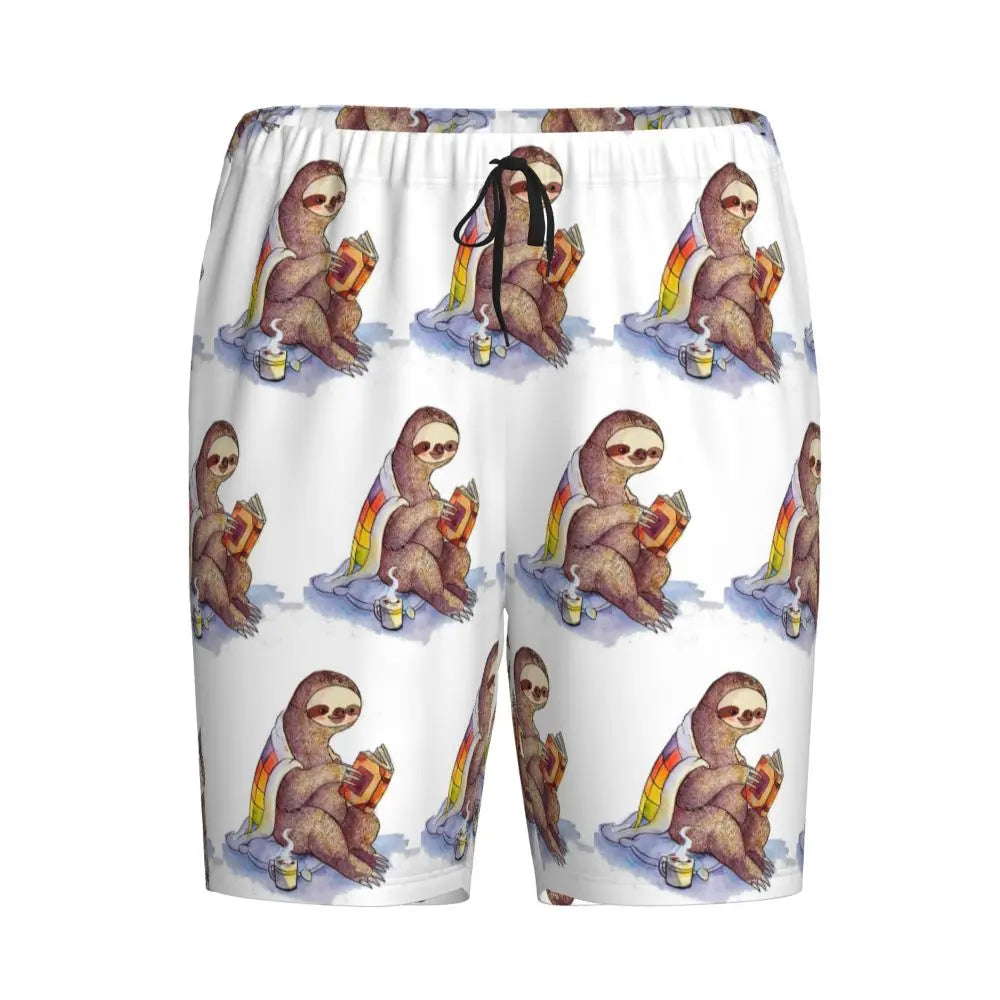 Cozy Sloth Pajama Shorts