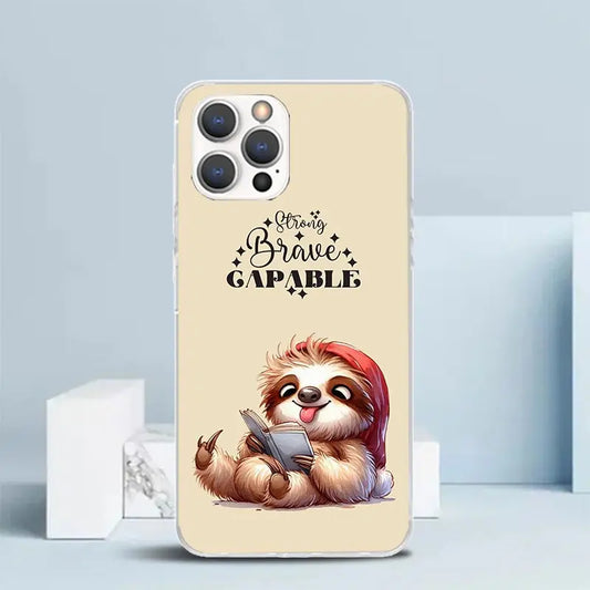 Strong Brave Capable Sloth iPhone Case