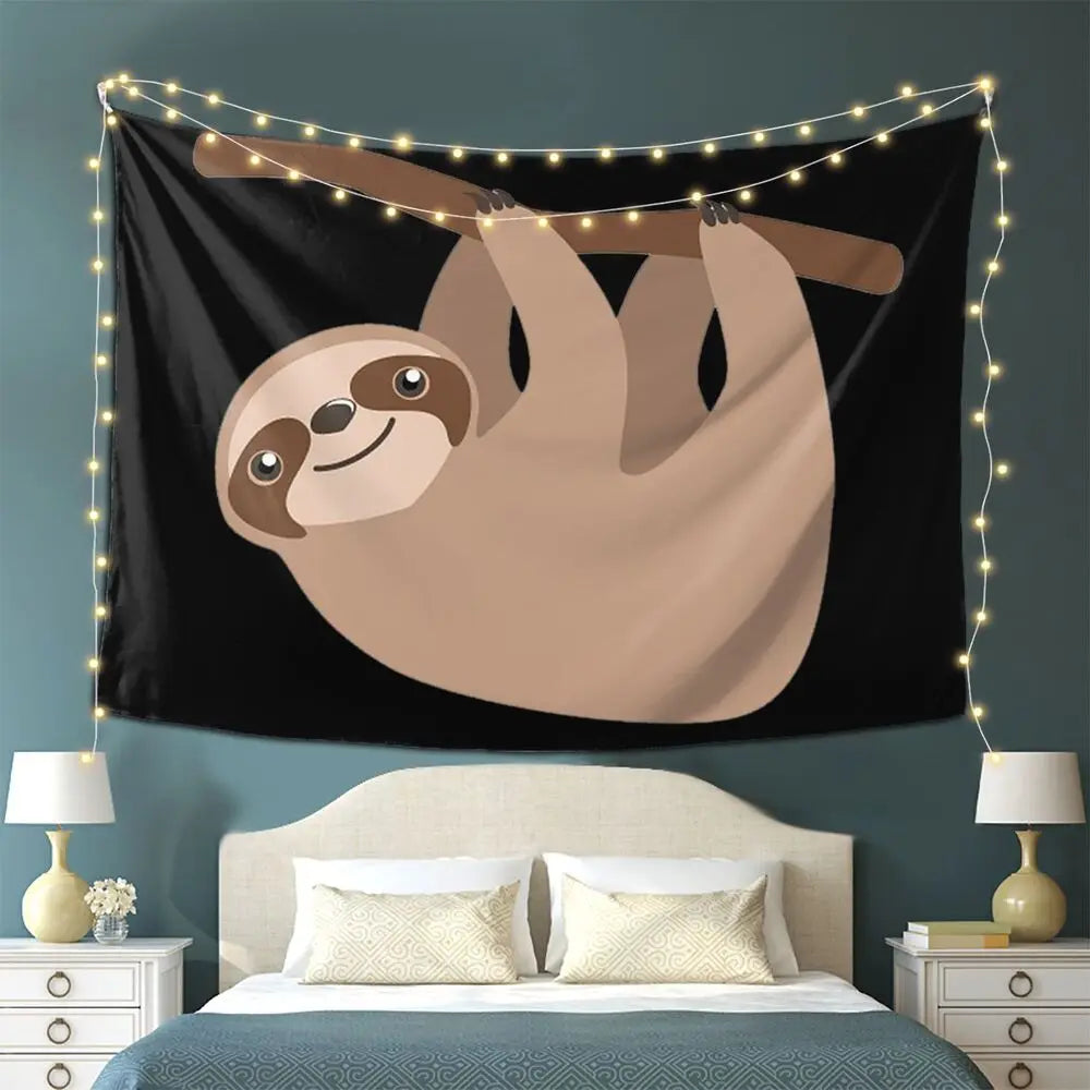 Cute Baby Sloth Design Wall Hanging Tapestry