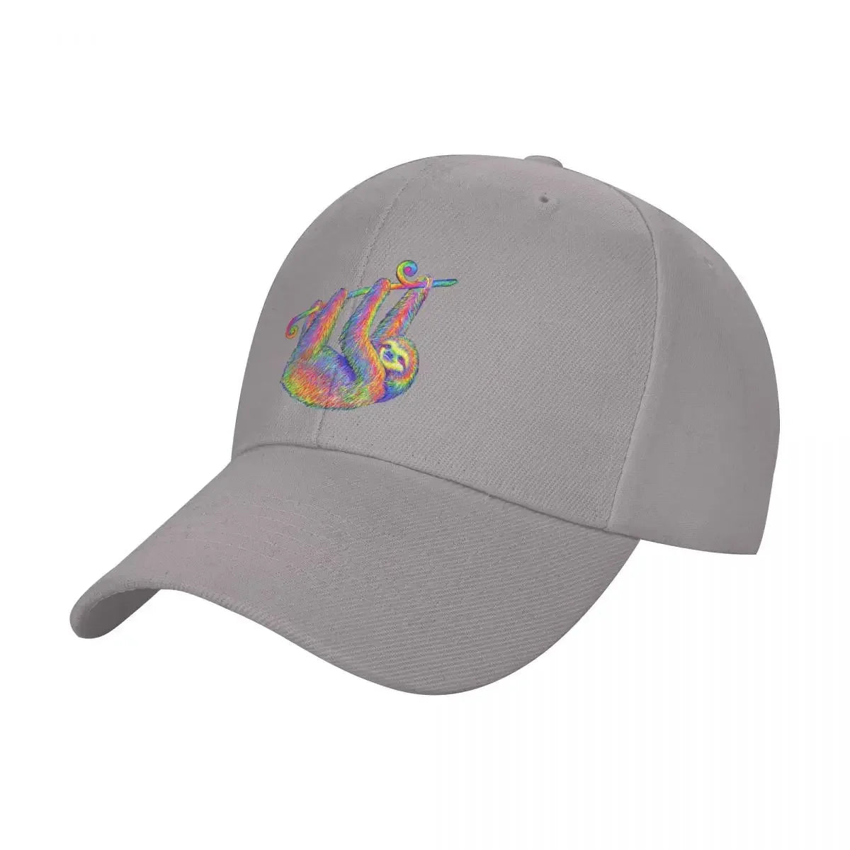 Hanging Around Psychedelic Sloth Baseball Cap