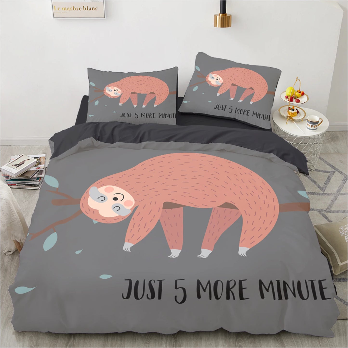 Assorted Sloth Duvet Cover Bedding Set