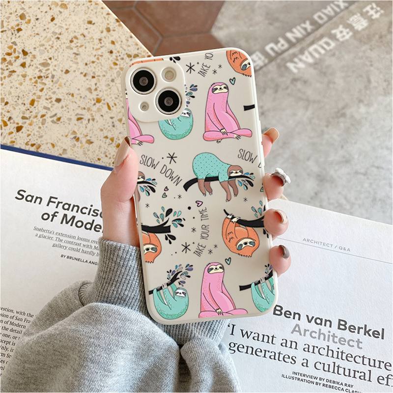 Pastel Sloth iPhone Case