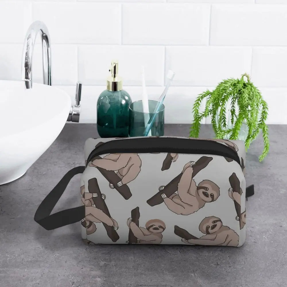 Sloth On A Branch Cosmetic Bag