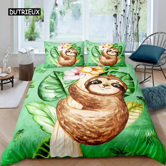 Sloth Duvet Cover Set