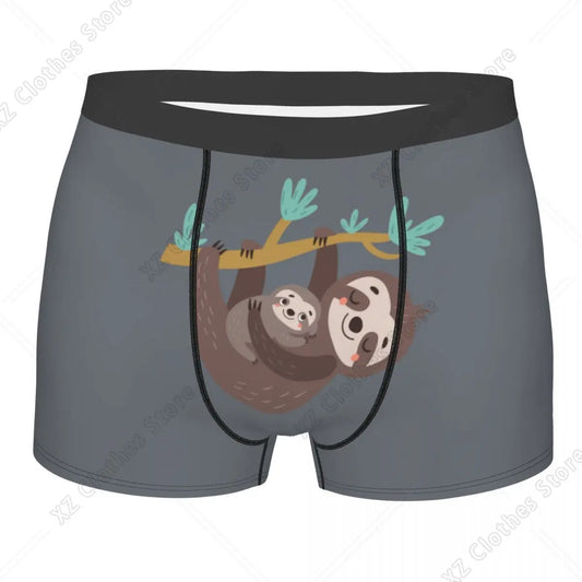 Sloth & Baby Hanging Boxer Briefs product photo