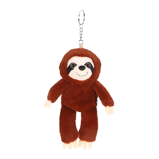 Mini Stuffed Plush Sloth Keyring