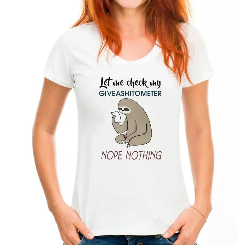 Let Me Check Sloth T-Shirt