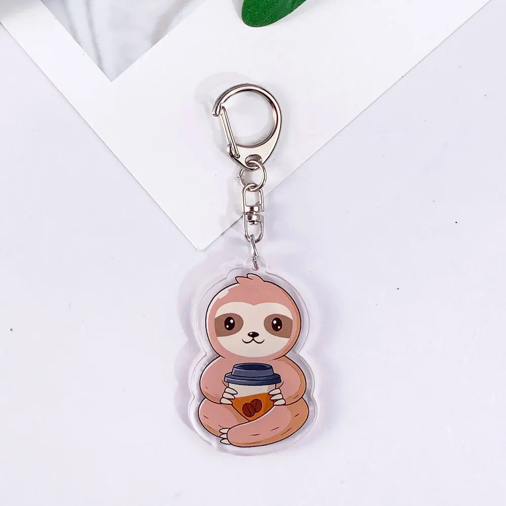 Sloth Acrylic Keychain