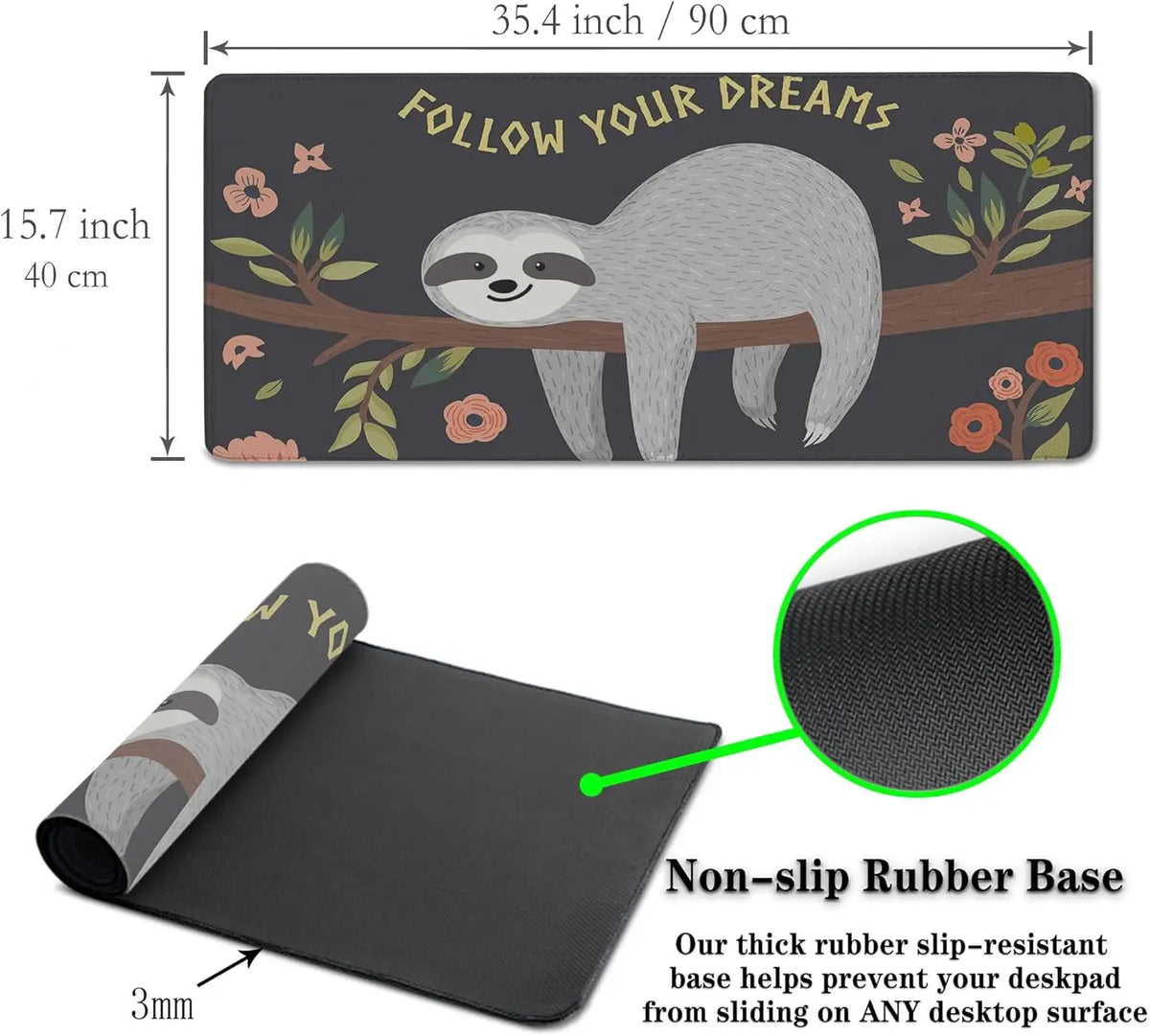 Follow Your Dreams Large Desk Mat