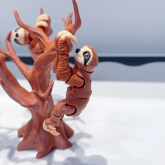 3d Printed Sloth Plastic Ornament