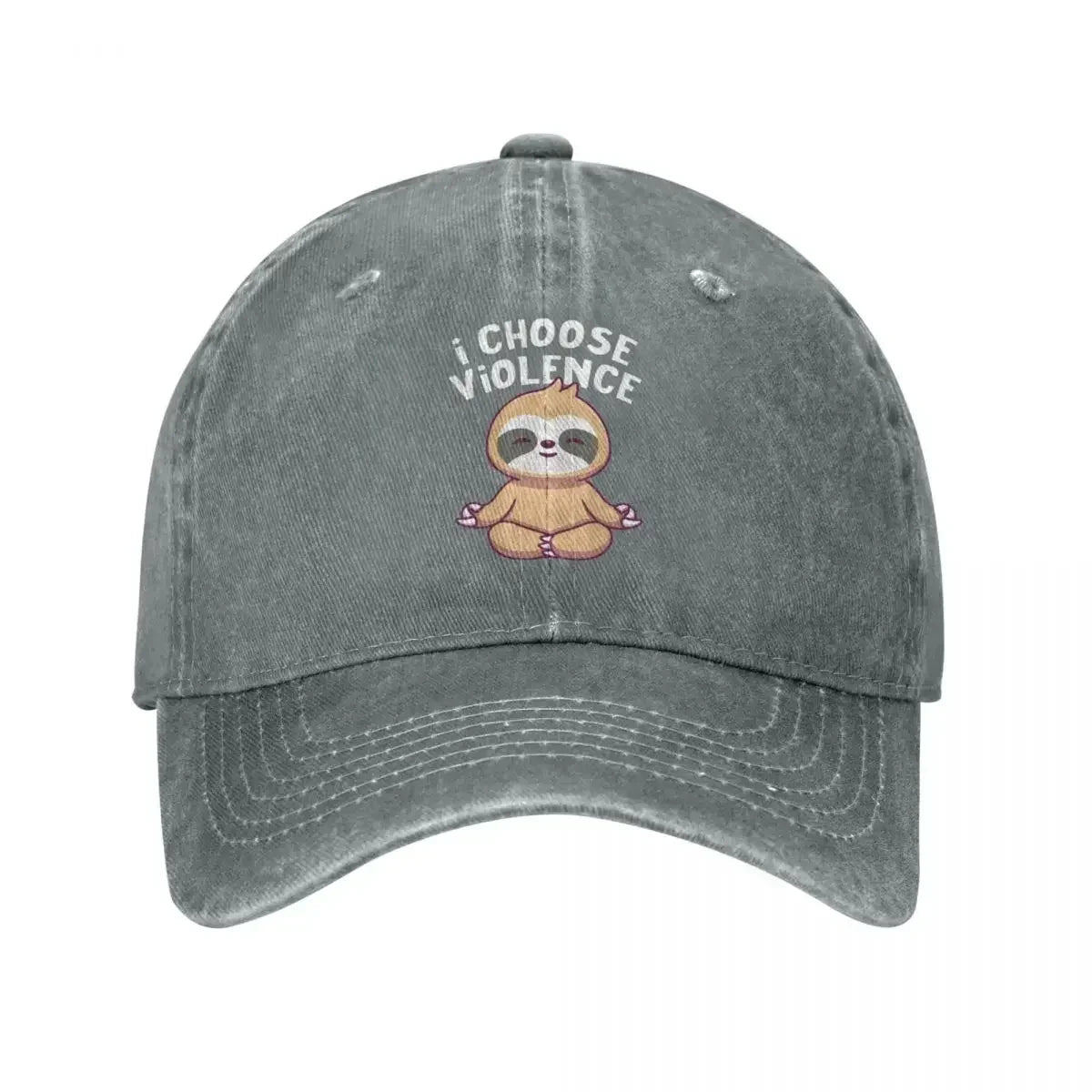 I Choose Violence Sloth Baseball Cap product photo 1