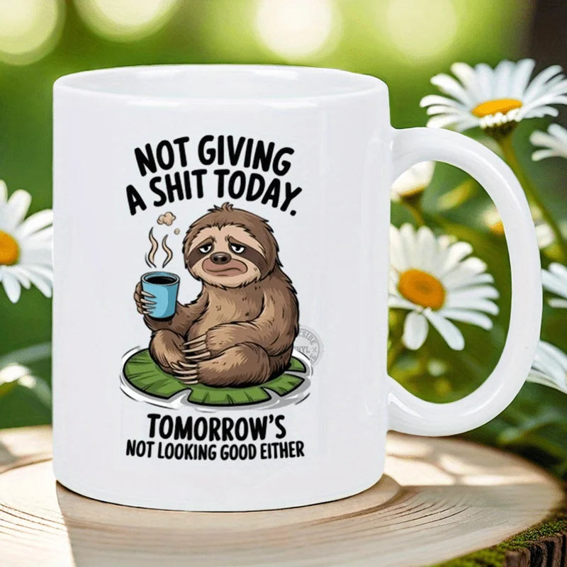Not Giving A Shit Today Sloth Mug