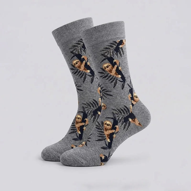 Sloth Hugging A Tree Socks