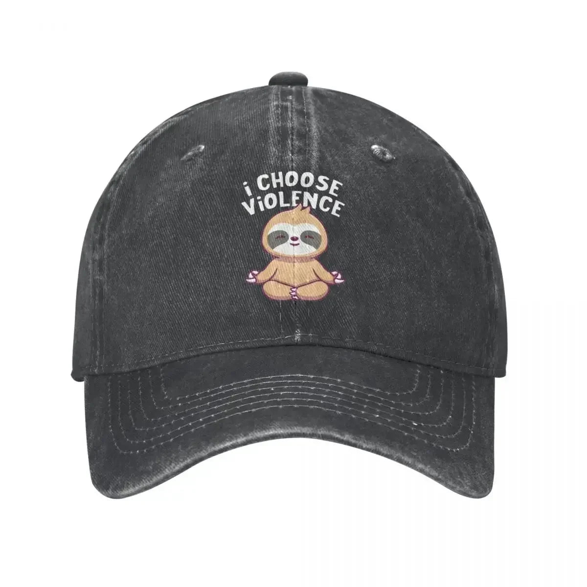 I Choose Violence Sloth Baseball Cap product photo 8