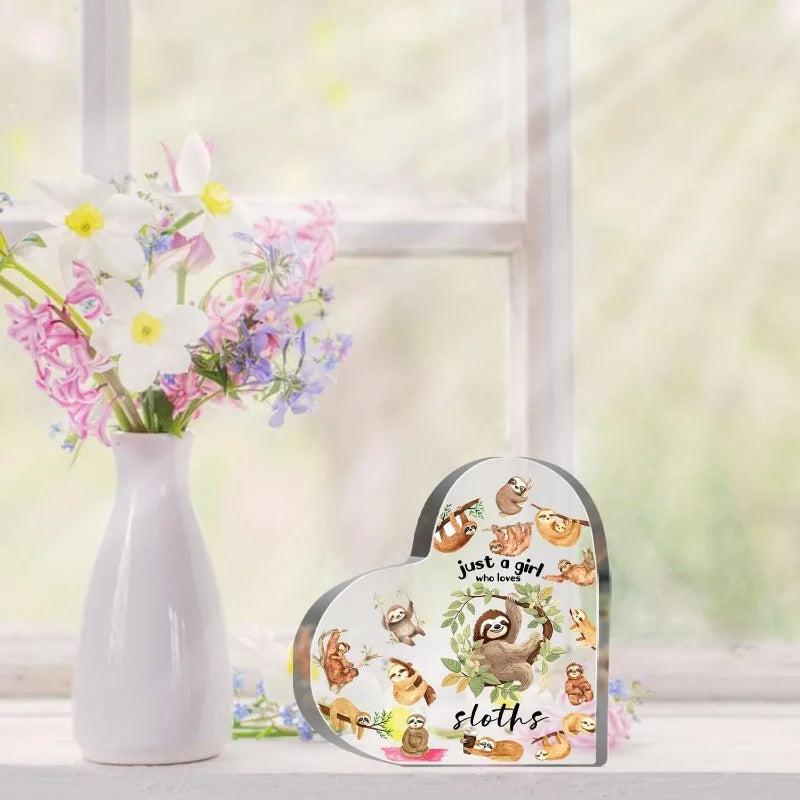 Just a Girl Who Loves Sloths Acrylic Sign