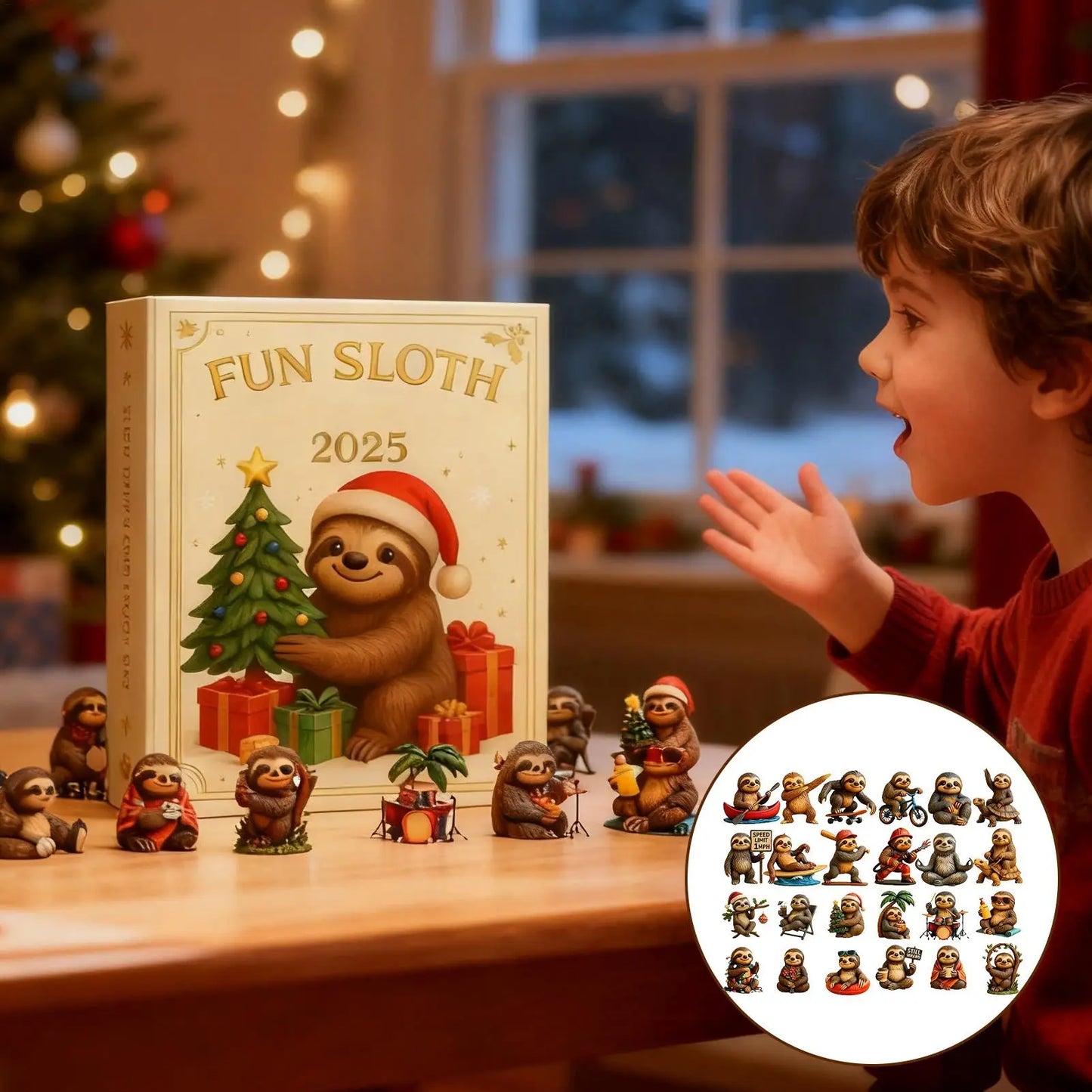 Sloth Christmas Countdown Calendar