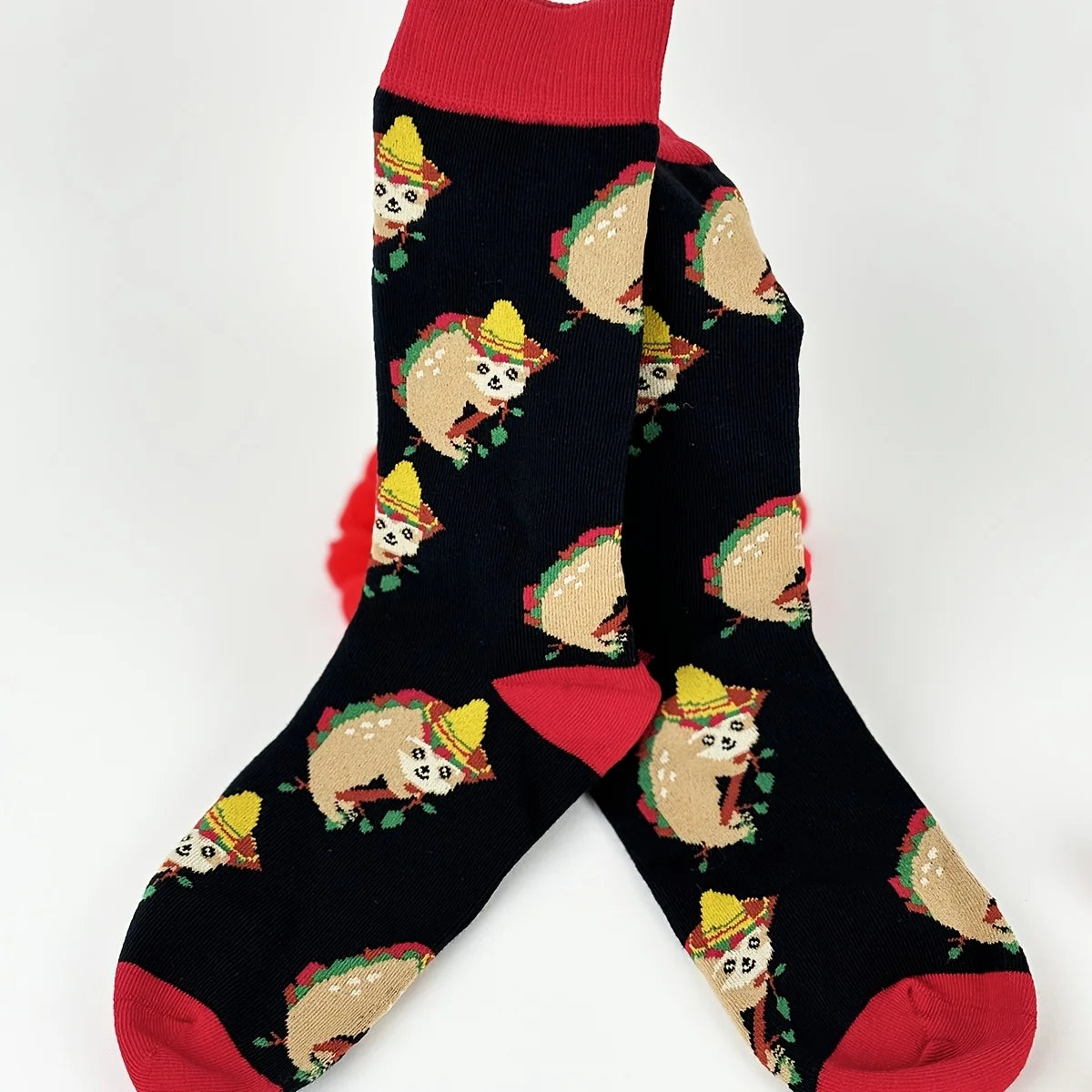 Sloth With Sombrero Pattern Socks product photo 5