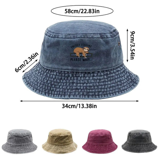 Washed Sloth Bucket Hat