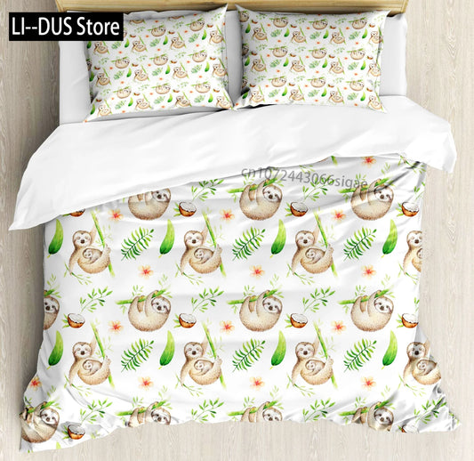 Sloth Duvet Cover Bedding Set
