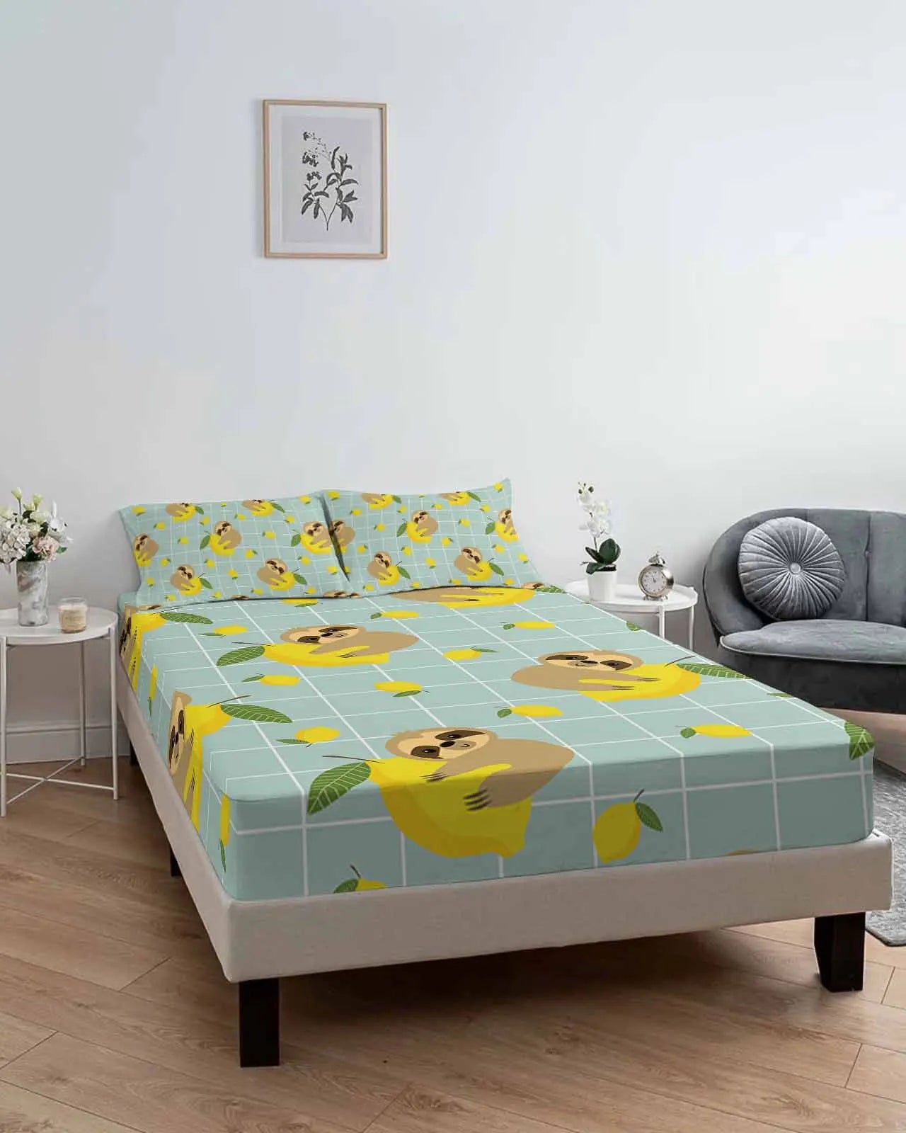 Sloth Lemon Bedding Set