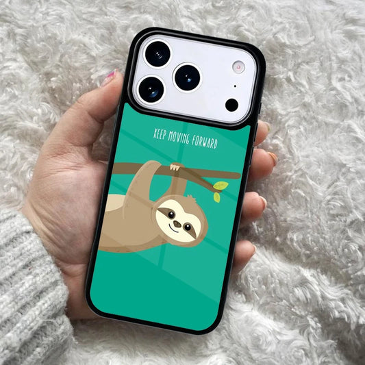 Keep Moving Forward Sloth iPhone Case