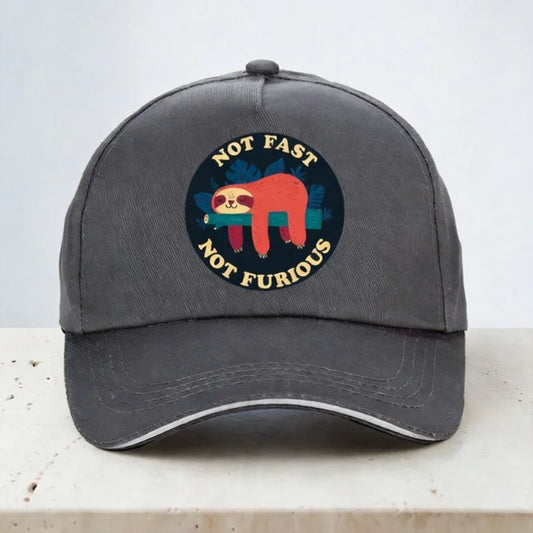 Not Fast Not Furious Sloth Baseball Cap