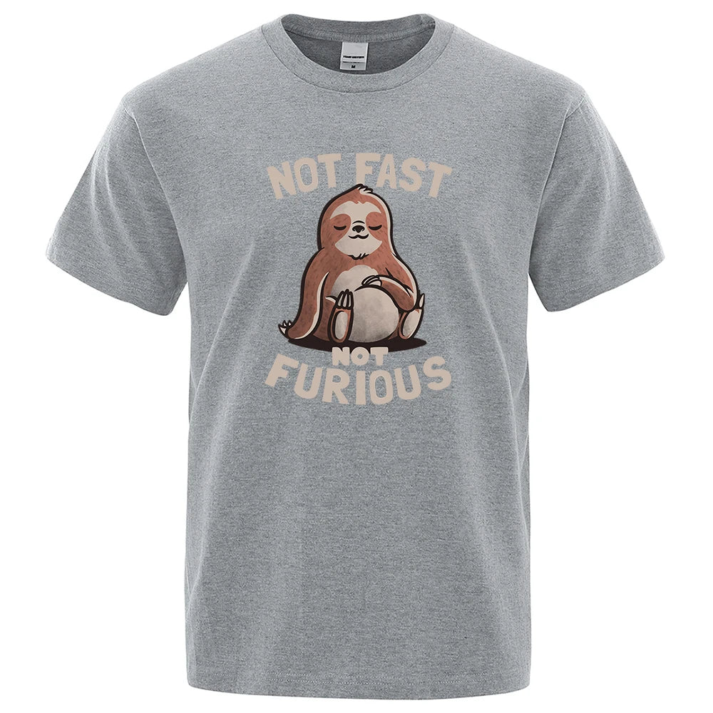 Not Fast Not Furious Sloth T-Shirt