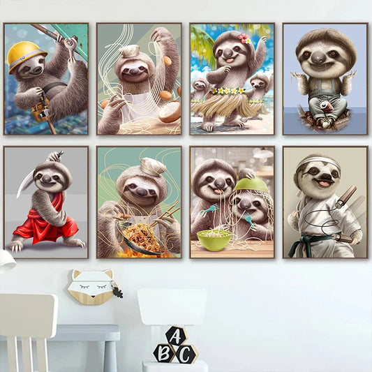 Cute Sloth Posters