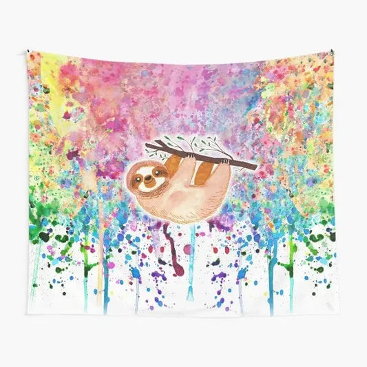 Sloth Aesthetic Wall Art Tapestry