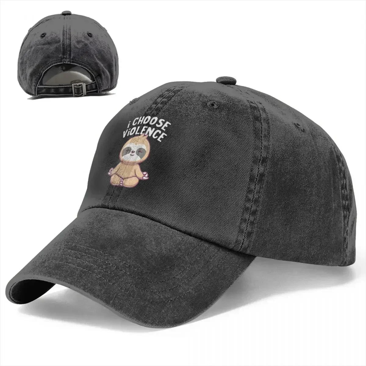 I Choose Violence Sloth Baseball Cap product photo 2