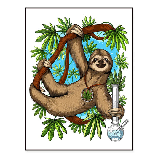 Sloth Weed Wall Art