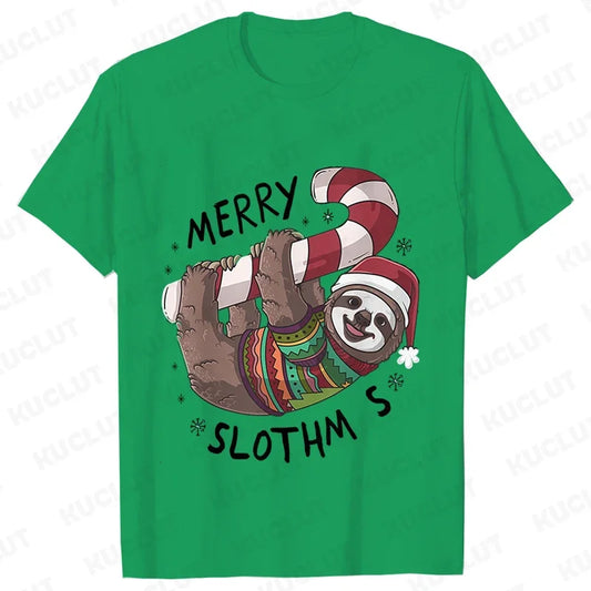 Sloth Festive T-Shirt