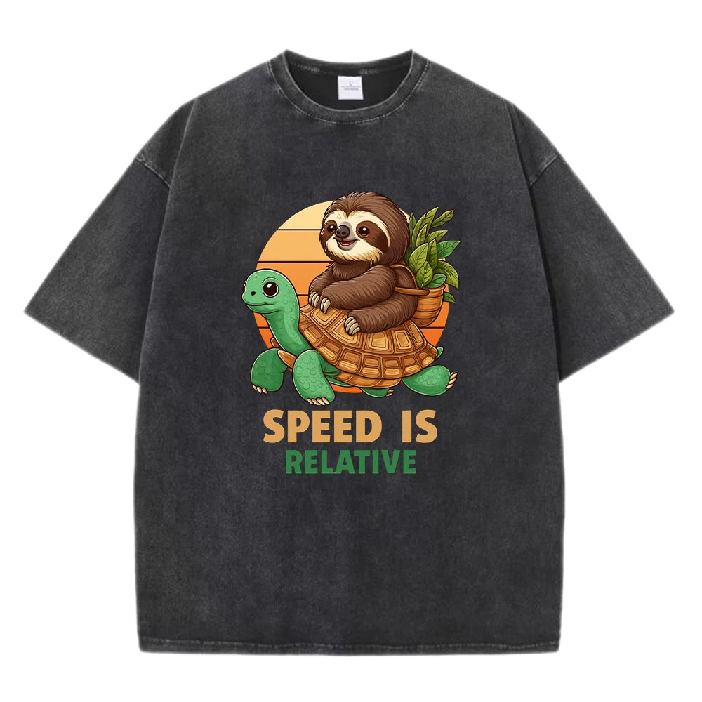 Speed Is Relative Turtle & Sloth T-Shirt