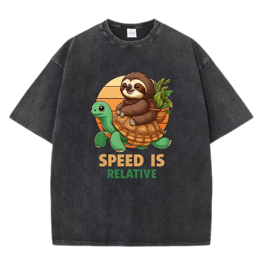 Speed Is Relative Turtle & Sloth T-Shirt
