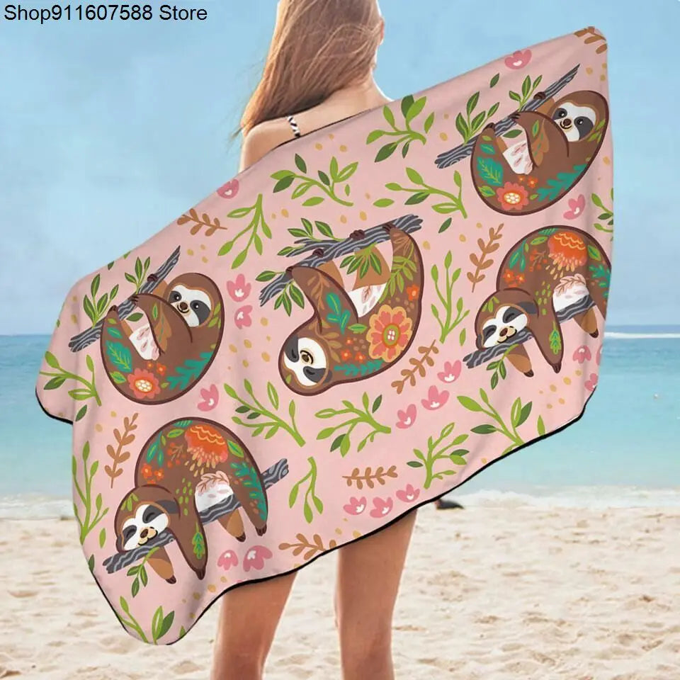 Cute Sloth Towel