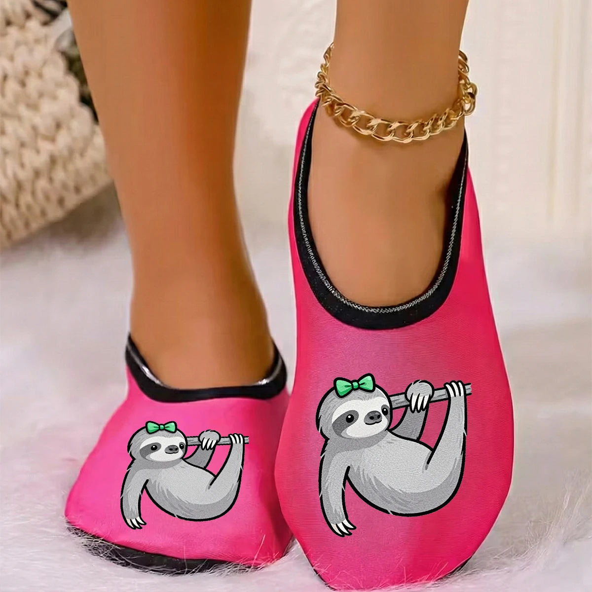 Sloth Colorful Slippers