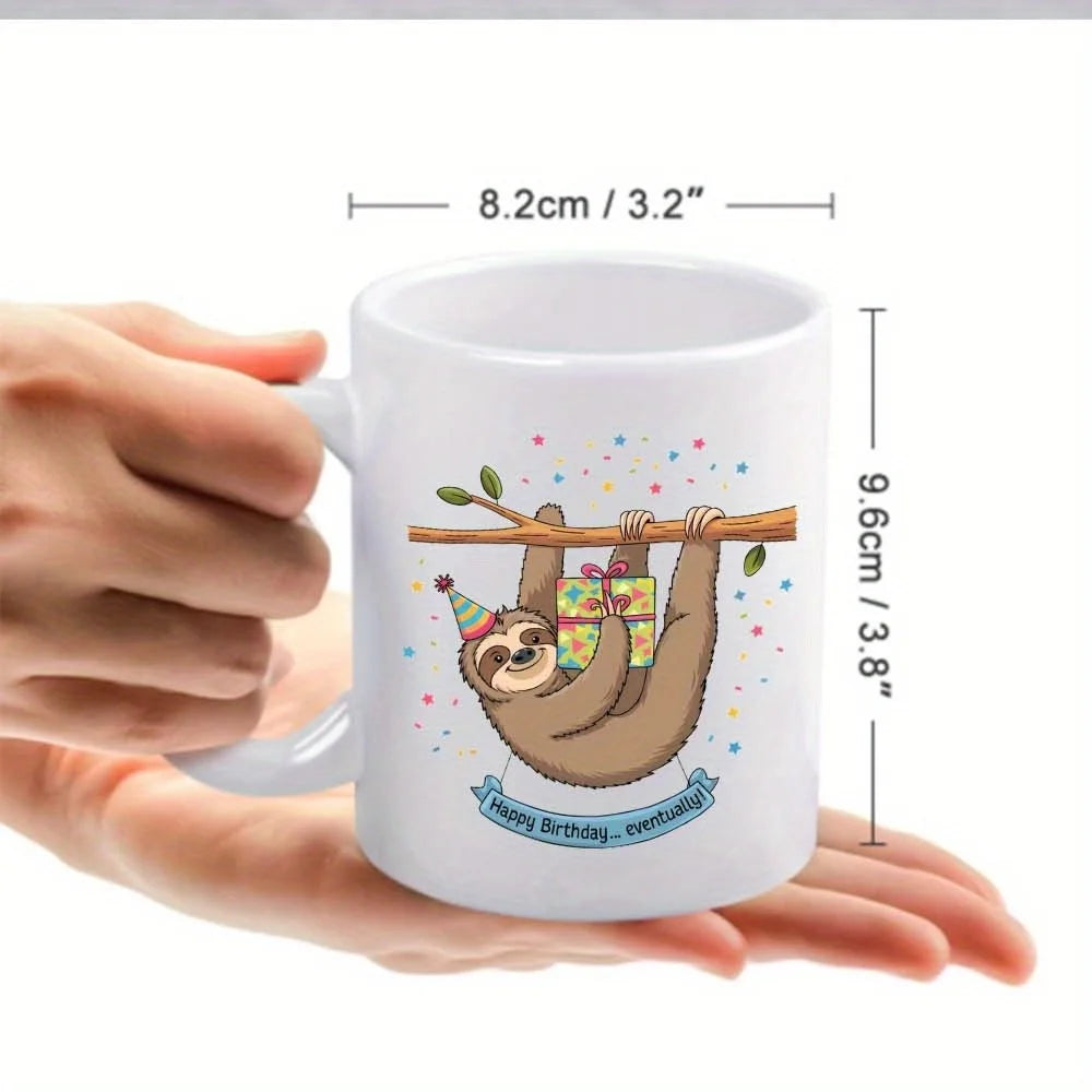 Happy Birthday Sloth Mug