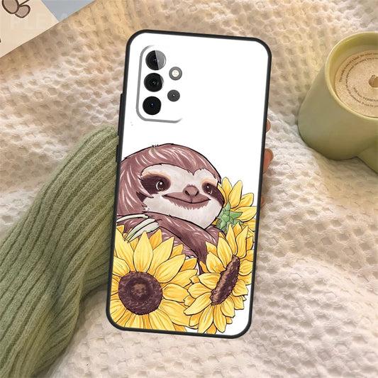 Sloth & Sunflowers Samsung Phone Case