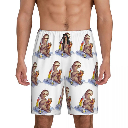Cozy Sloth Pajama Shorts