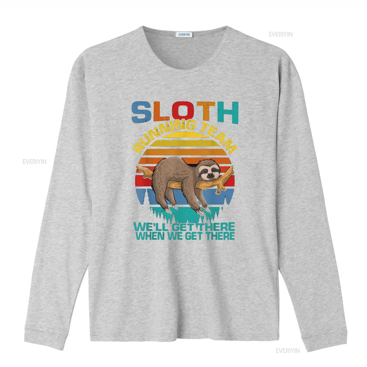 Sloth Running Team Long Sleeve T-Shirt