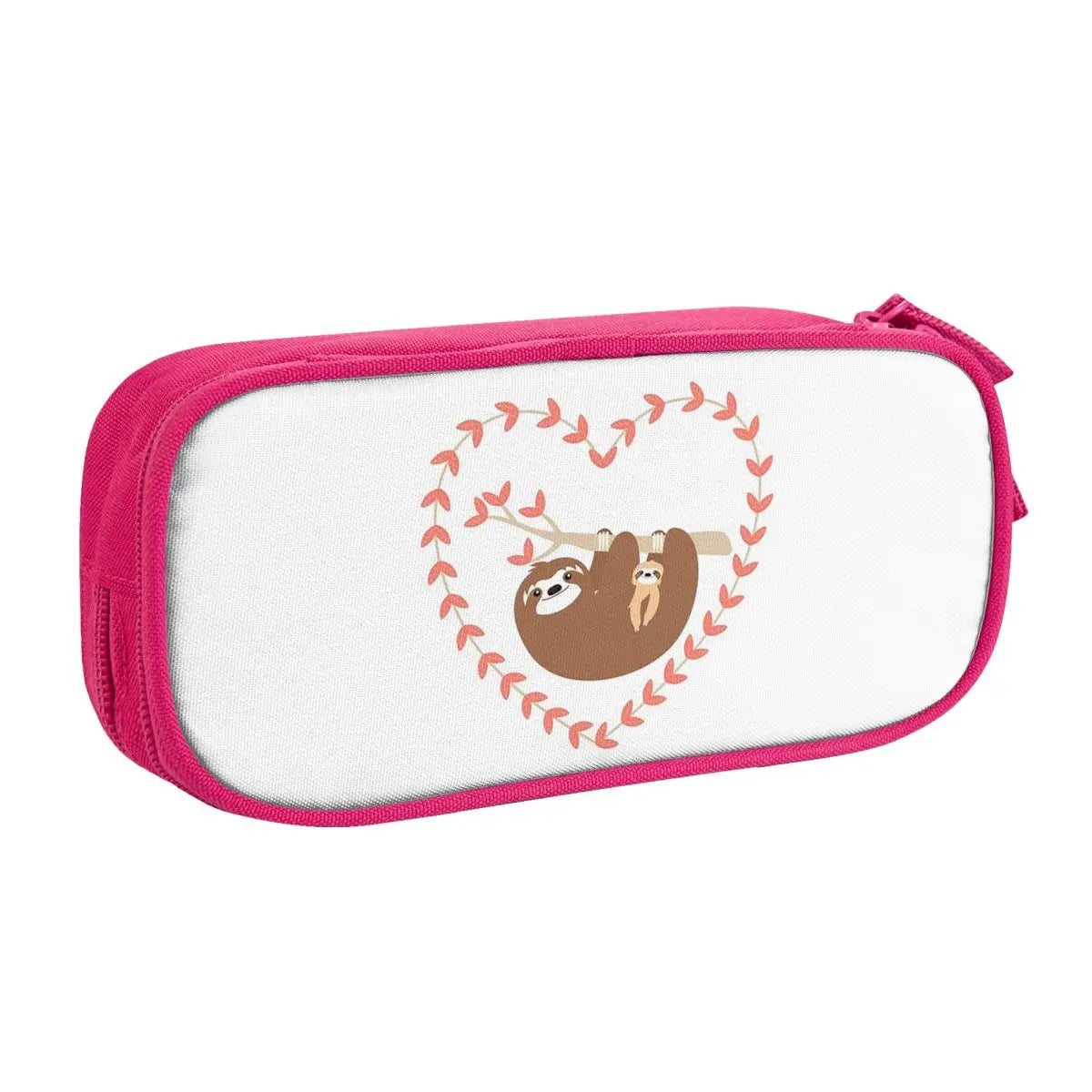 Sloth Love Heart Pencil Case